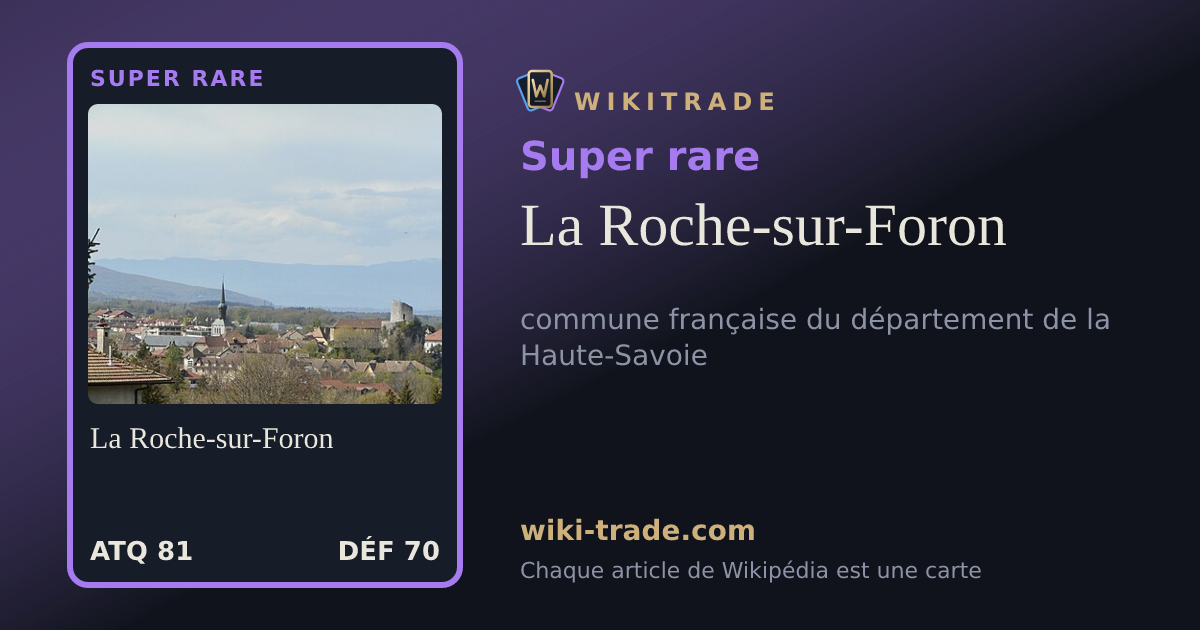La Roche-sur-Foron — carte Super rare