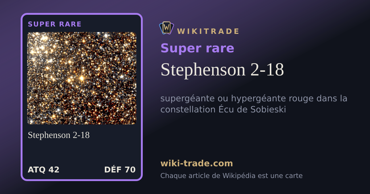 Stephenson 2-18 — carte Super rare