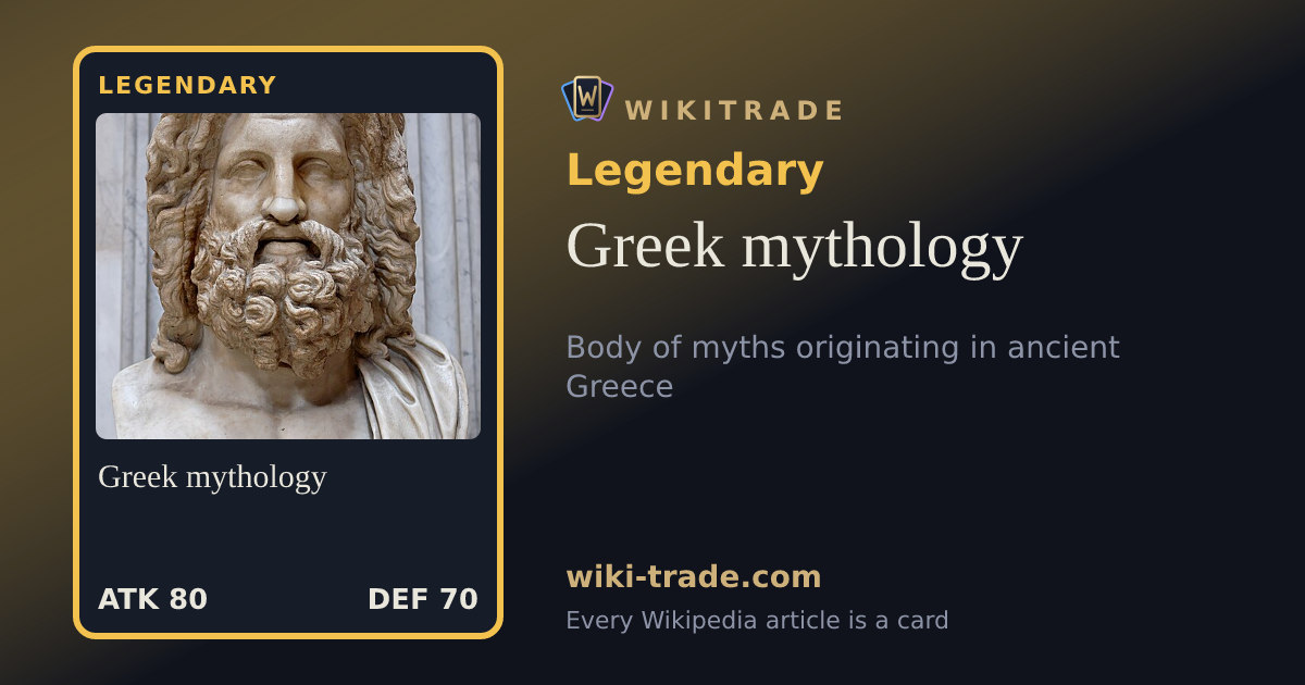 Greek mythology — Legendary card