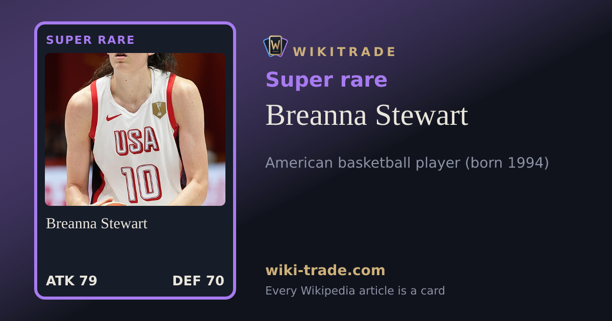 Breanna Stewart — Super rare card