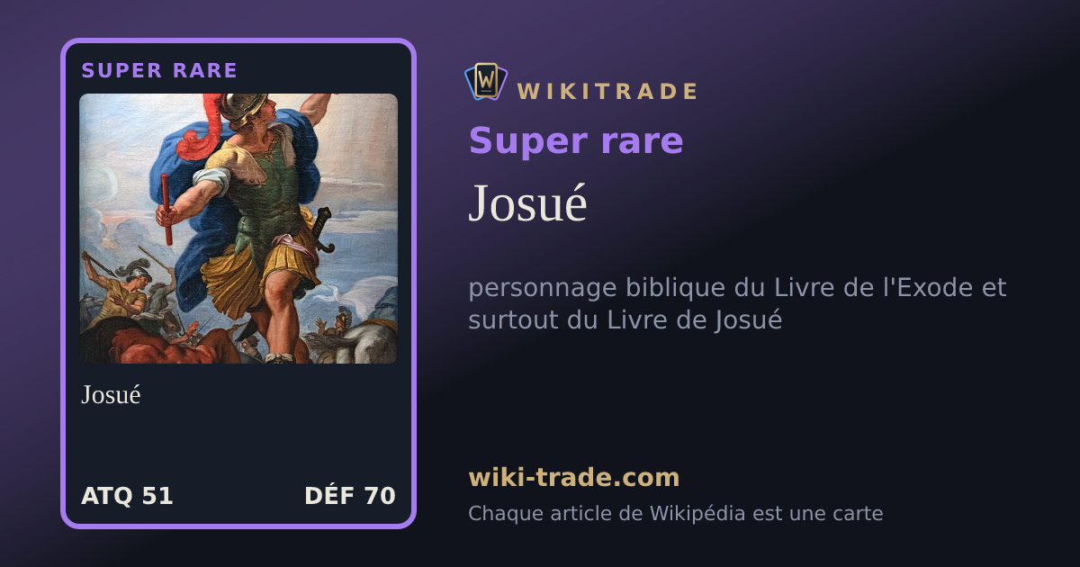 Josué — carte Super rare