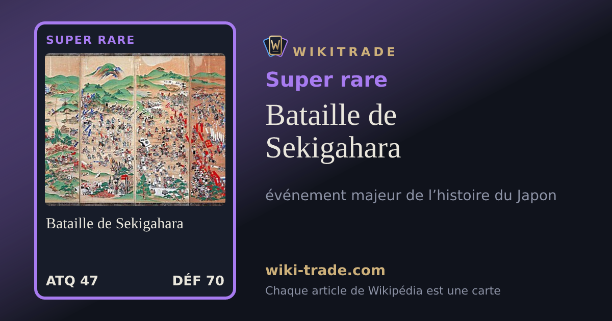 Bataille de Sekigahara — carte Super rare