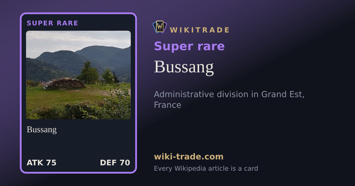 Bussang — Super rare card