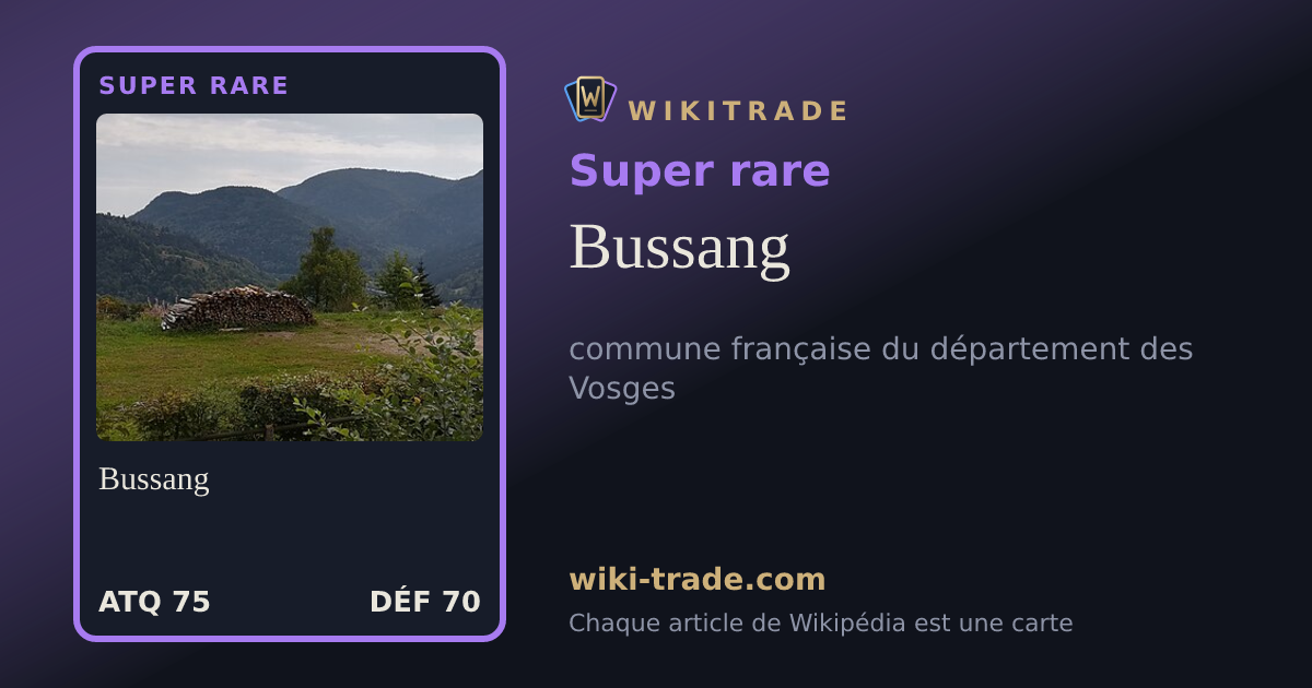 Bussang — carte Super rare