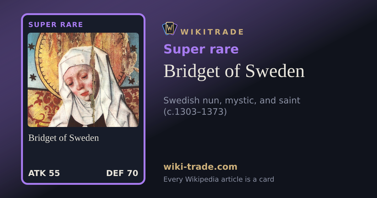 Bridget of Sweden — Super rare card