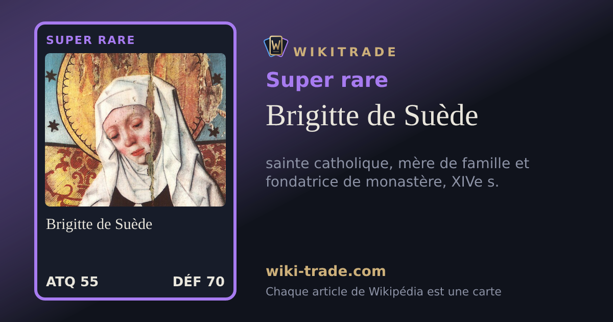 Brigitte de Suède — carte Super rare