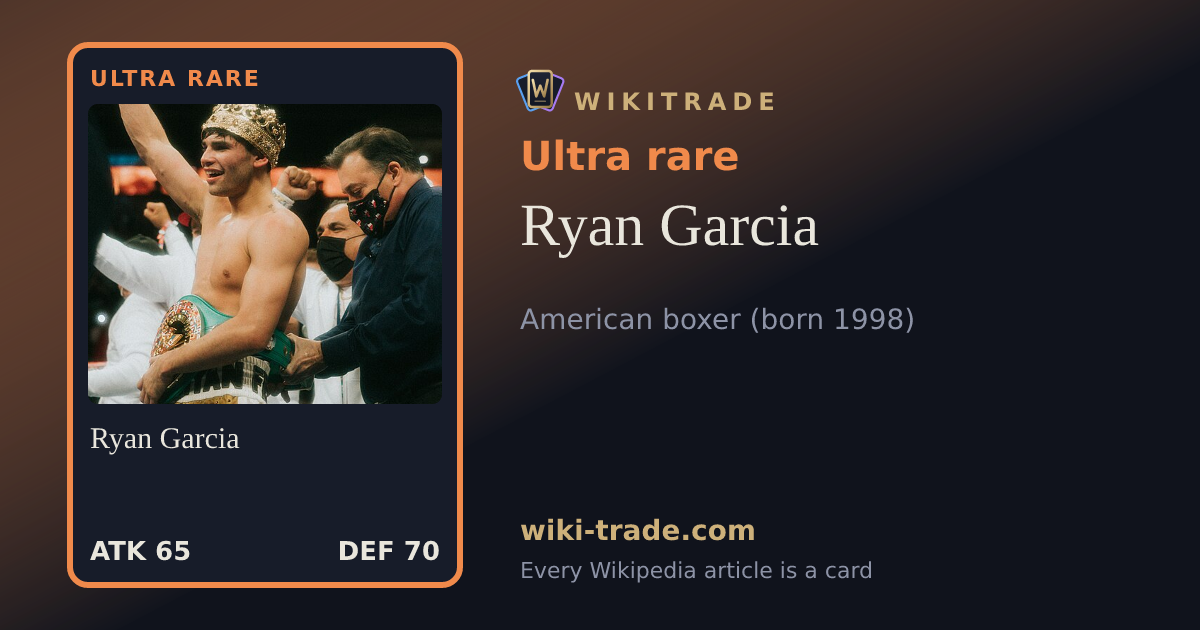 Ryan Garcia — Ultra rare card
