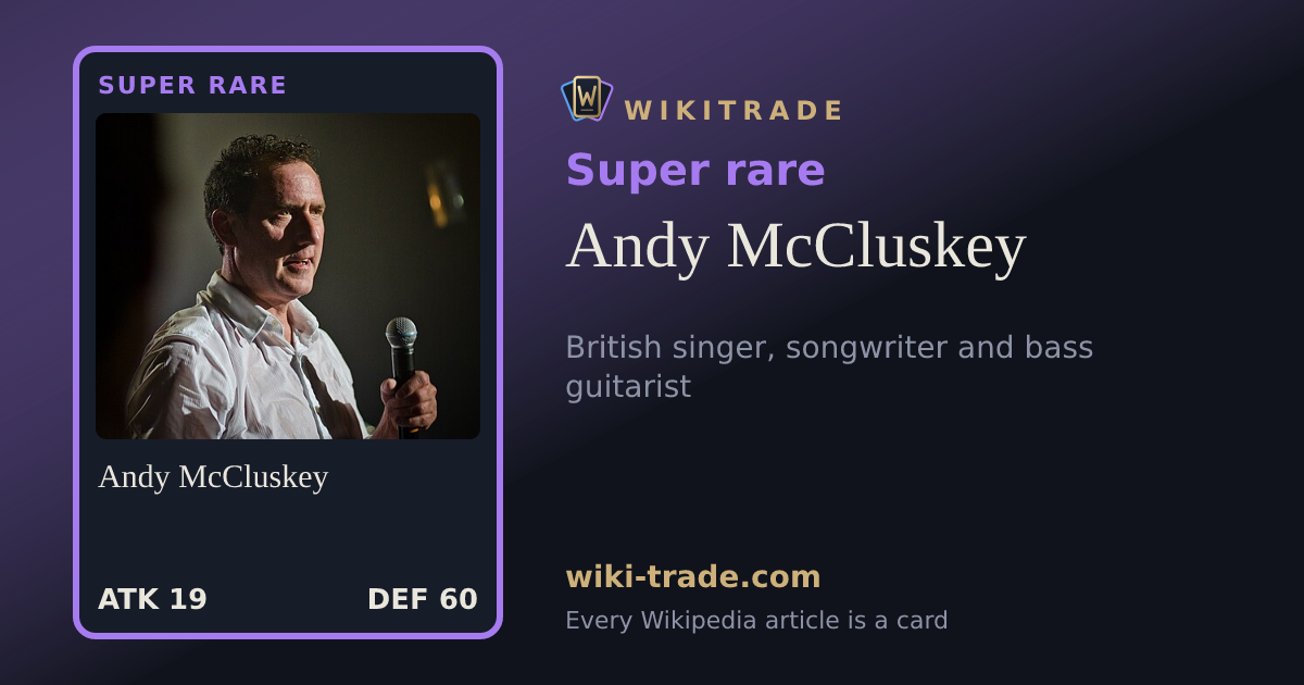 Andy McCluskey — Super rare card