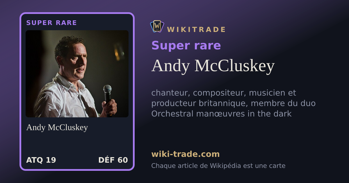 Andy McCluskey — carte Super rare