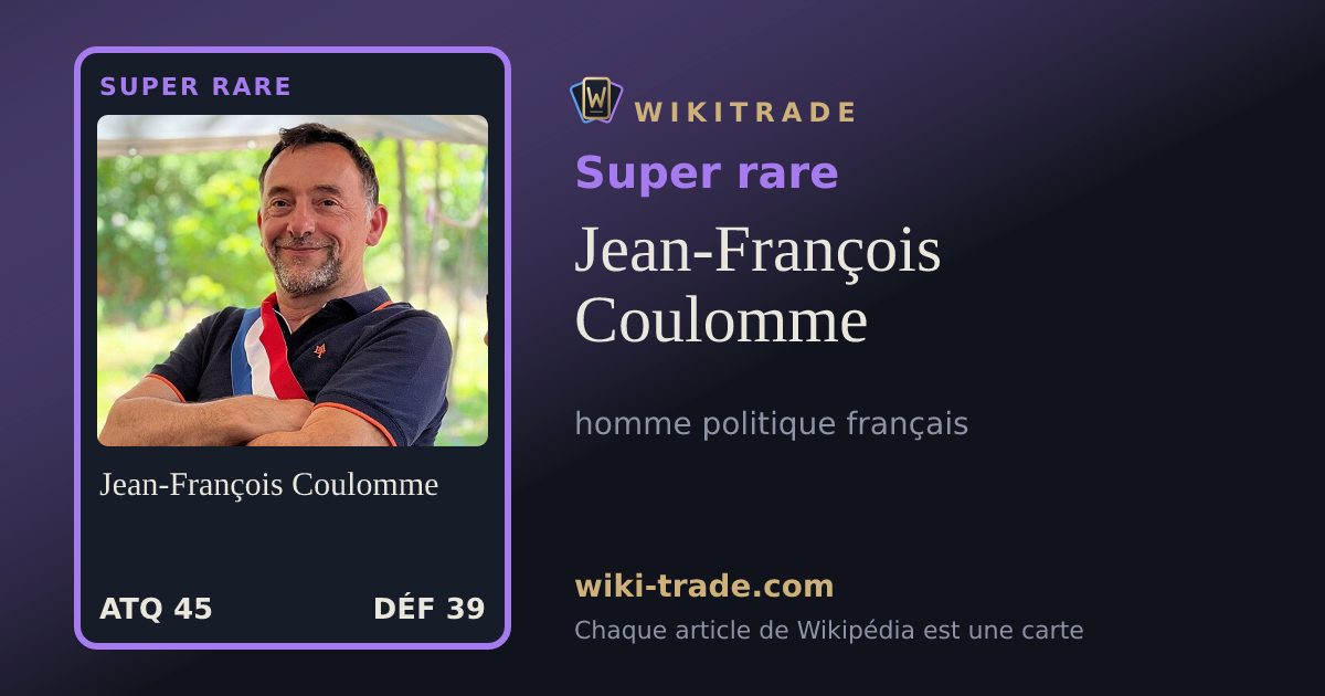 Jean-François Coulomme — carte Super rare
