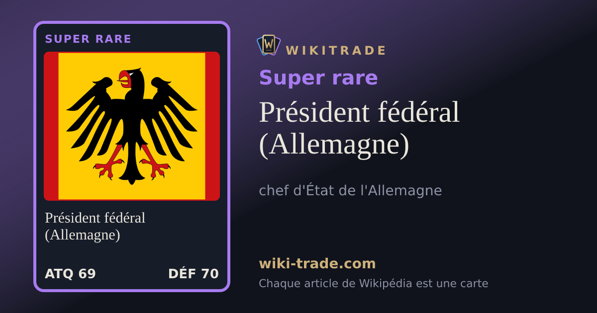 Président fédéral (Allemagne) — carte Super rare