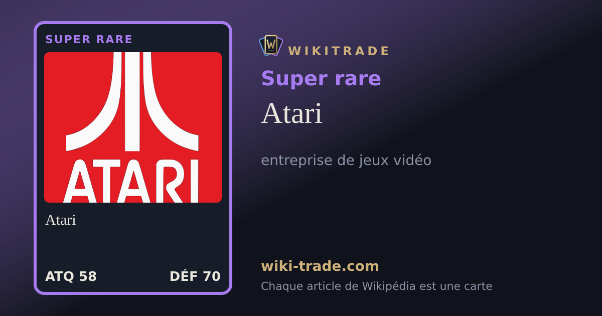 Atari — carte Super rare