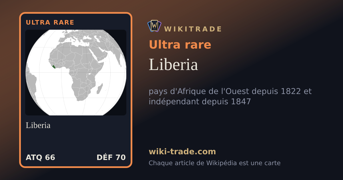Liberia — carte Ultra rare