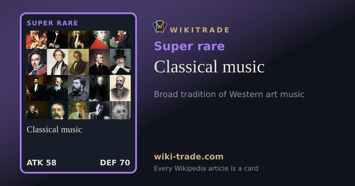 Classical music — Super rare card