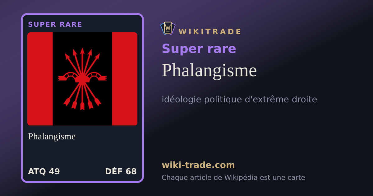Phalangisme — carte Super rare