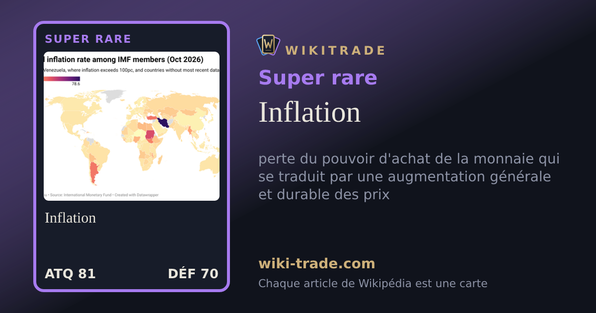 Inflation — carte Super rare
