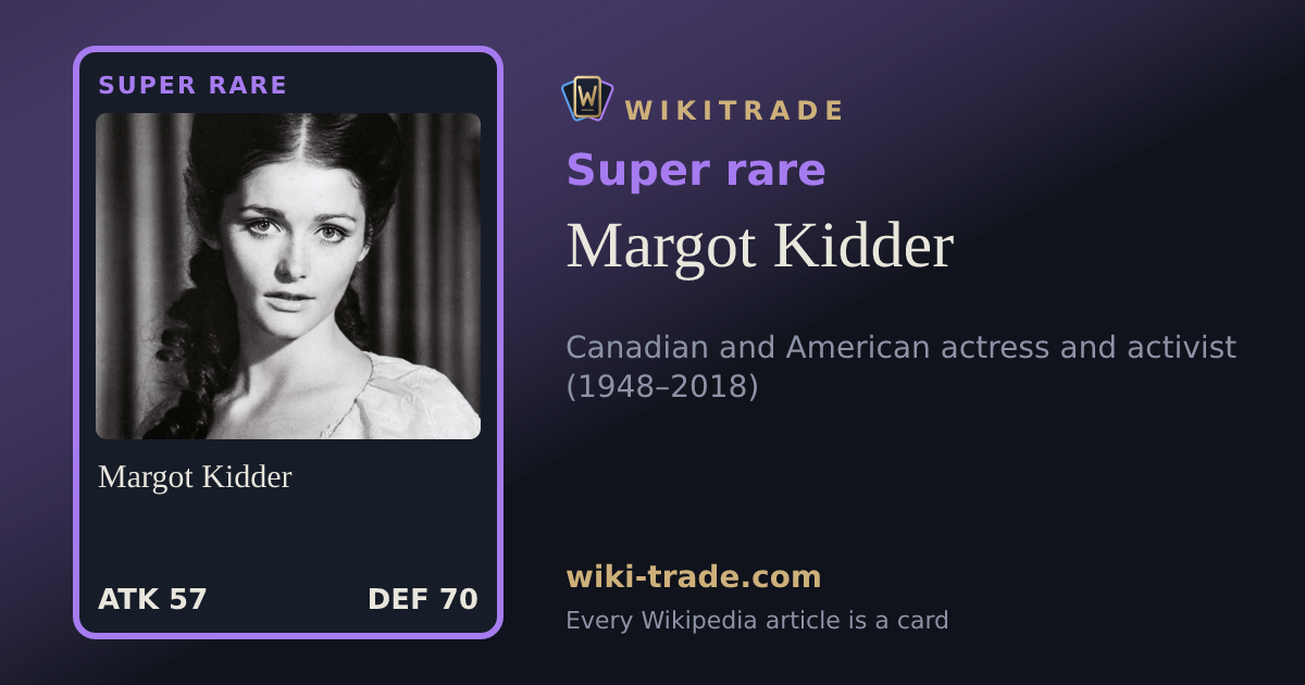 Margot Kidder — Super rare card