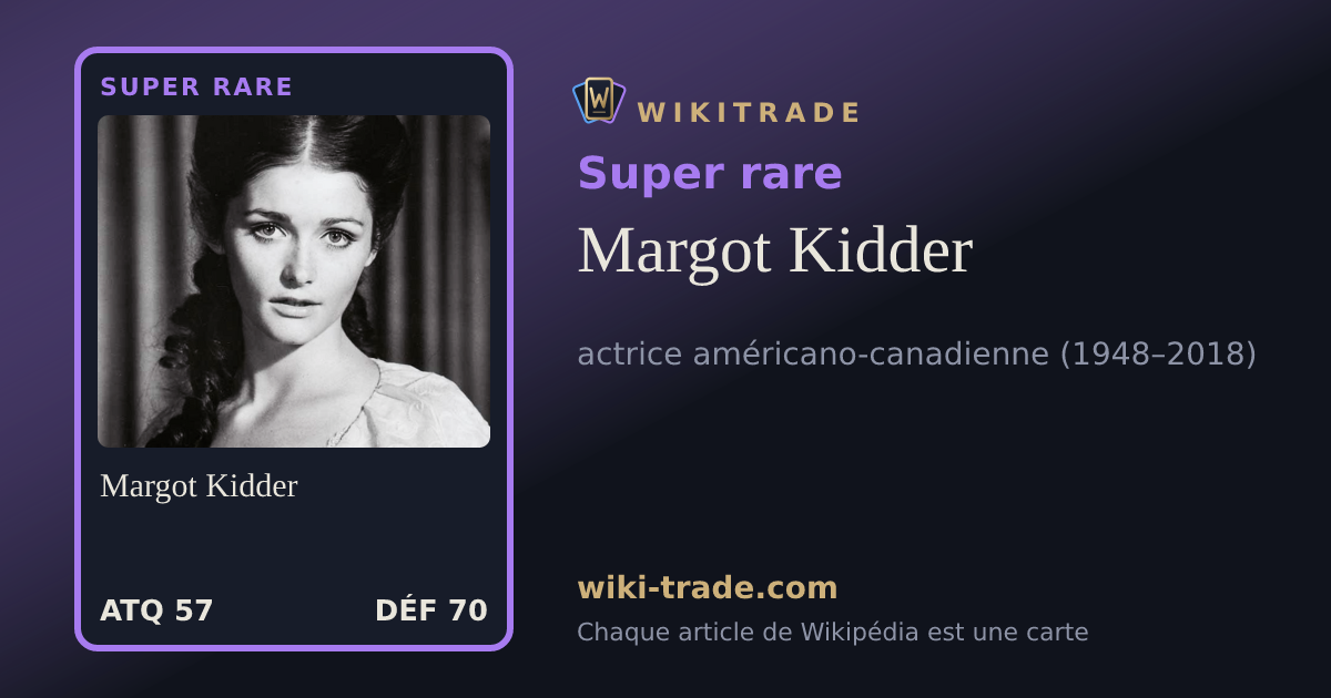 Margot Kidder — carte Super rare