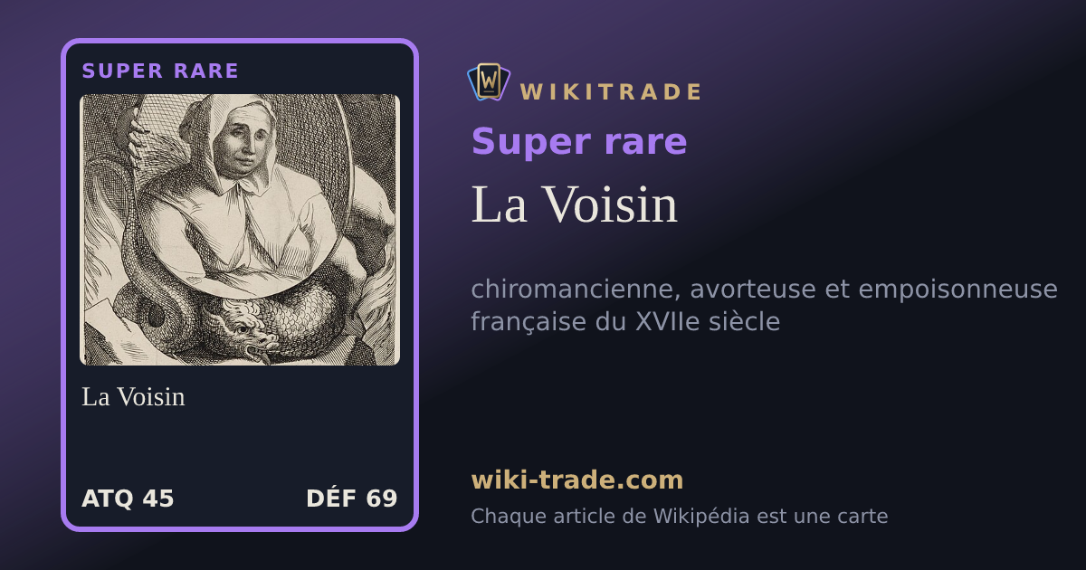 La Voisin — carte Super rare