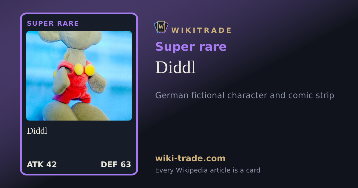 Diddl — Super rare card