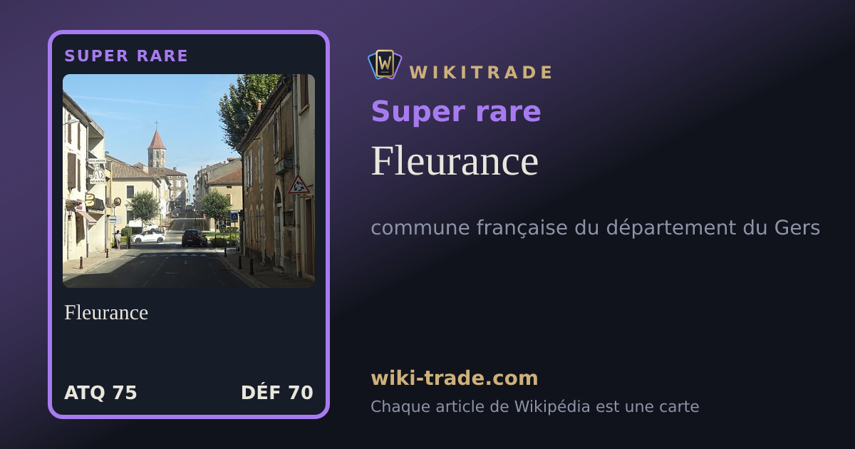Fleurance — carte Super rare