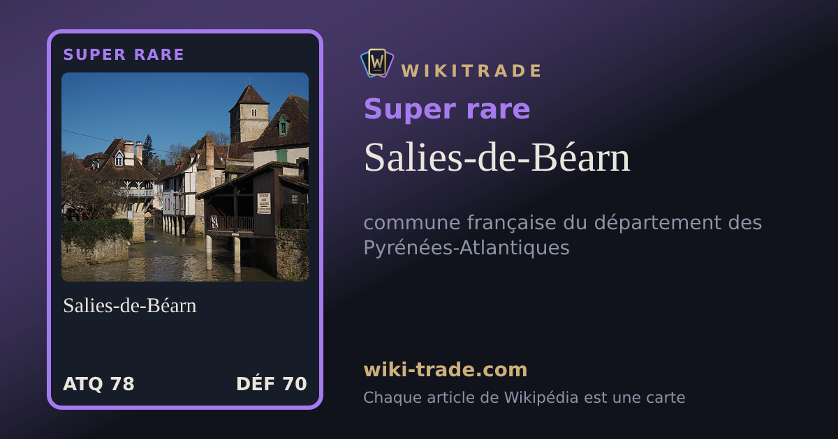 Salies-de-Béarn — carte Super rare