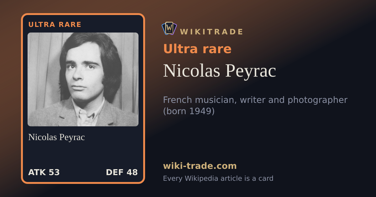 Nicolas Peyrac — Ultra rare card