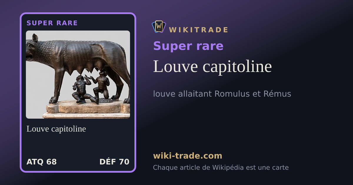 Louve capitoline — carte Super rare