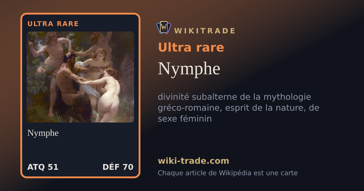 Nymphe — carte Ultra rare