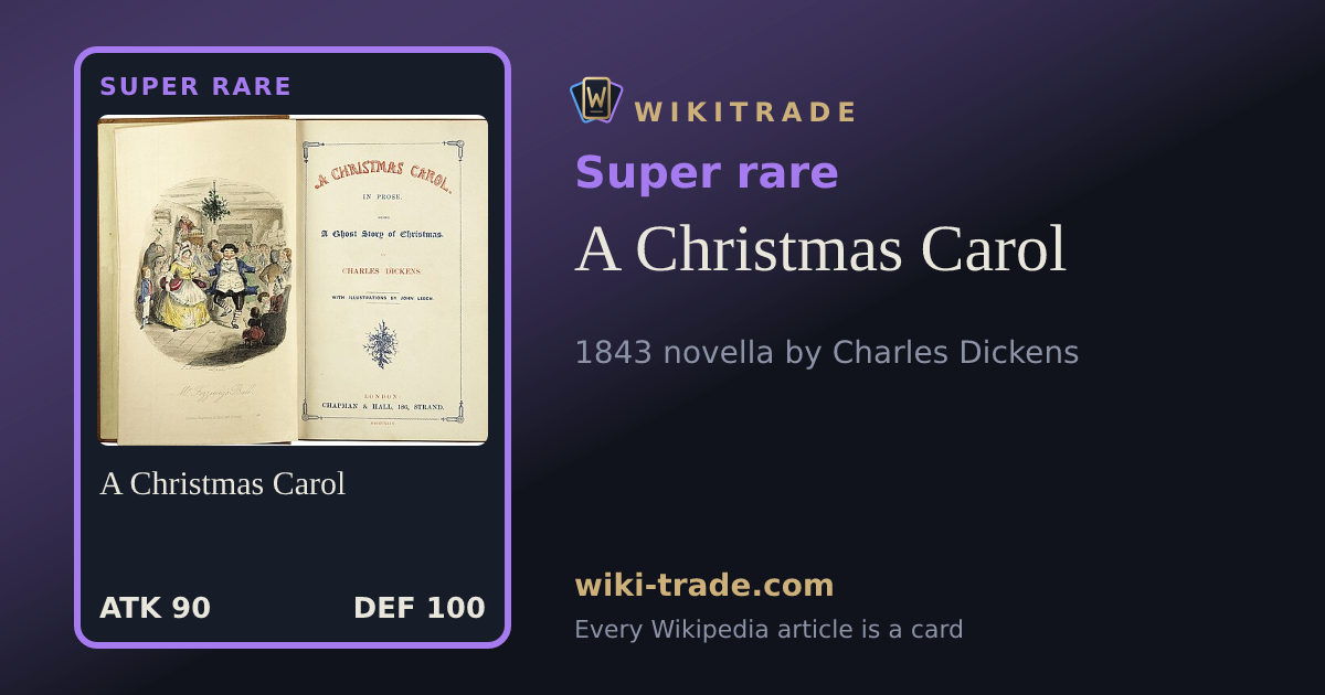 A Christmas Carol — Super rare card