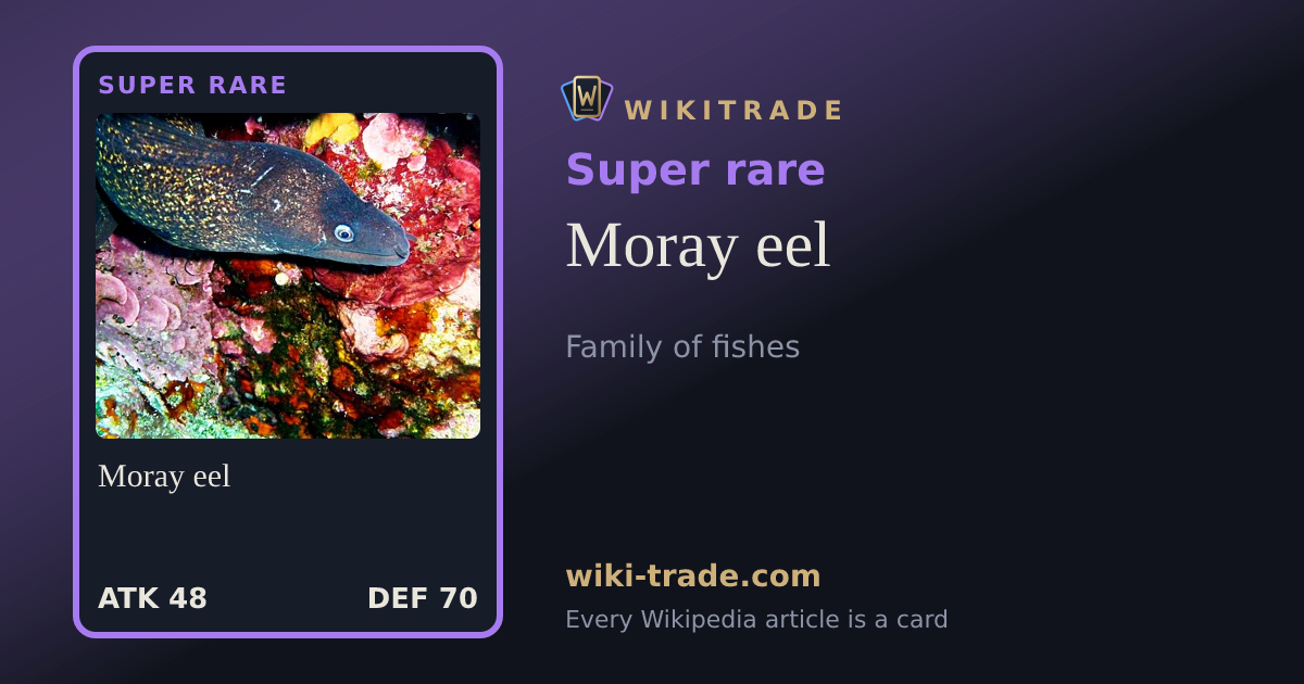 Moray eel — Super rare card