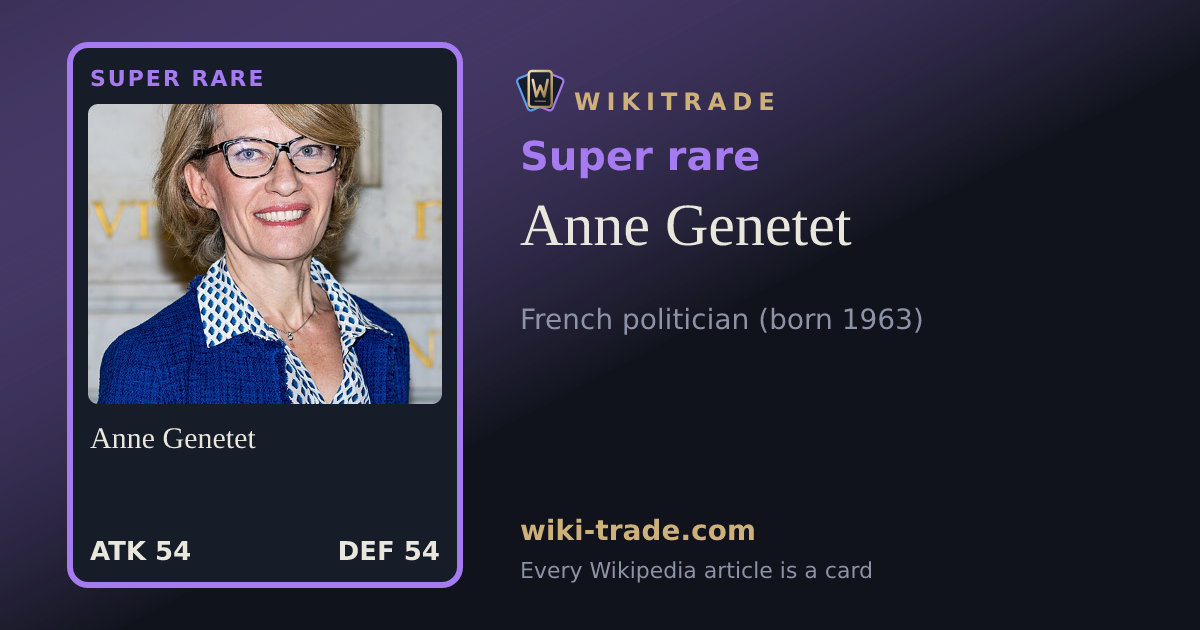 Anne Genetet — Super rare card