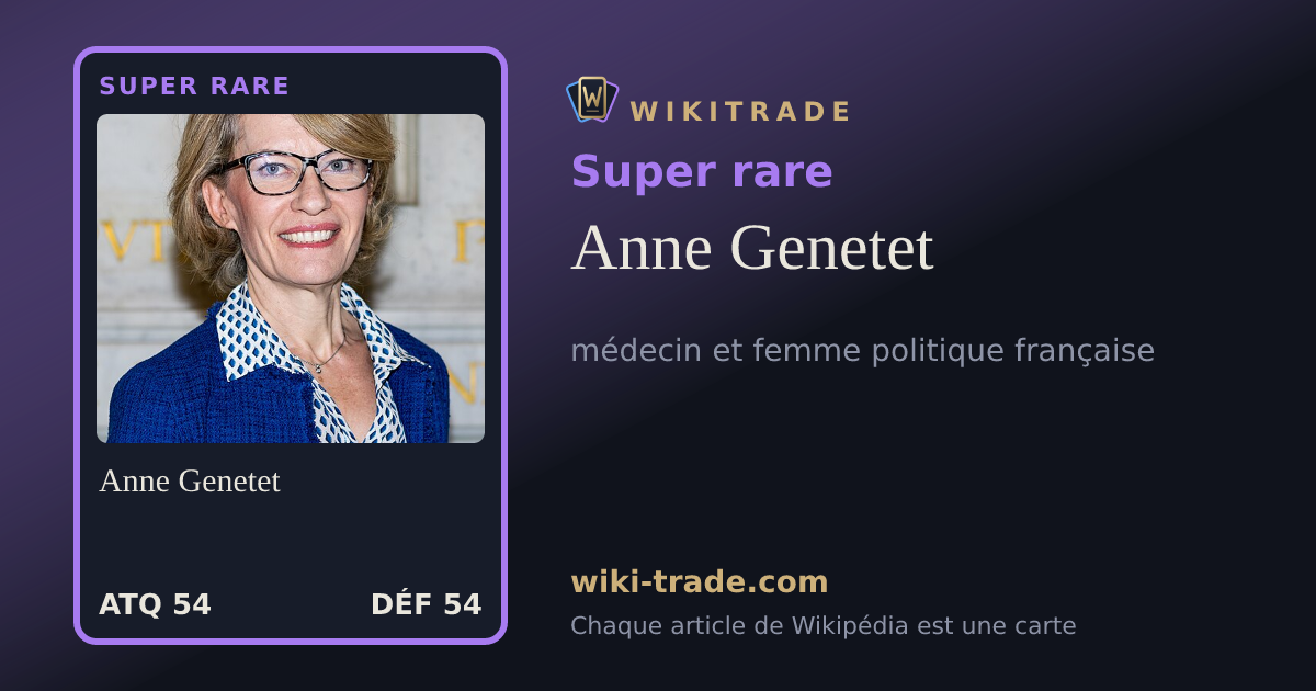 Anne Genetet — carte Super rare