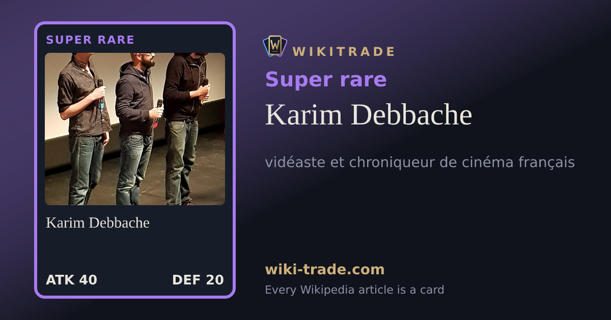 Karim Debbache — Super rare card