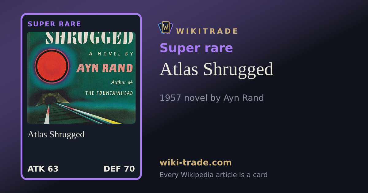 Atlas Shrugged — Super rare card