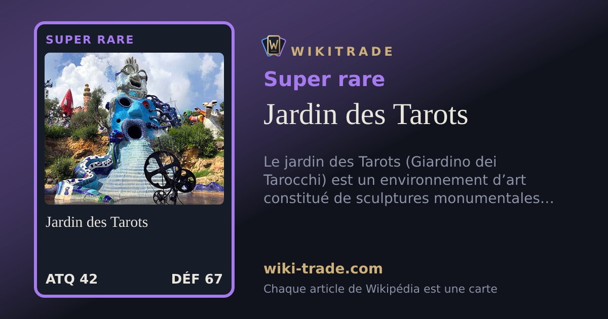 Jardin des Tarots — carte Super rare