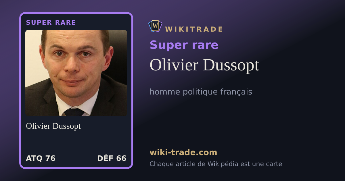 Olivier Dussopt — carte Super rare