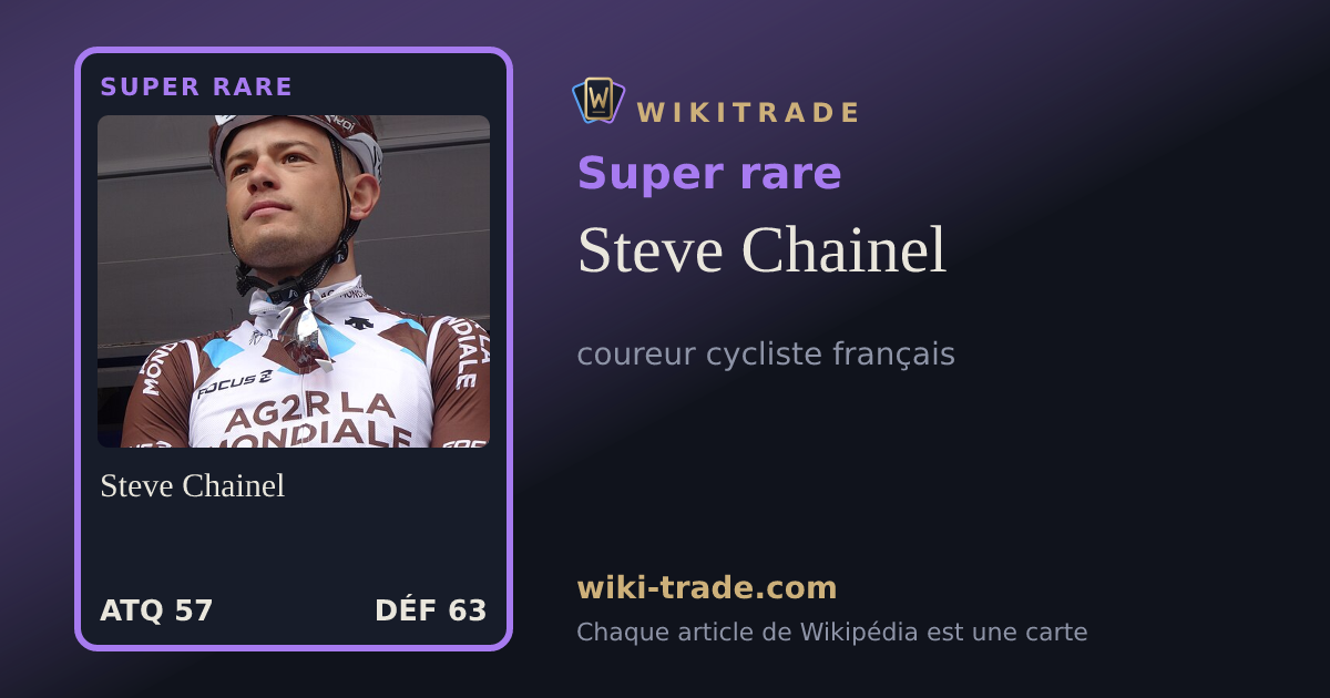 Steve Chainel — carte Super rare