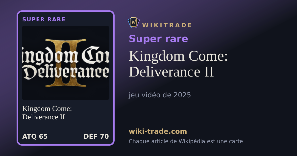 Kingdom Come: Deliverance II — carte Super rare