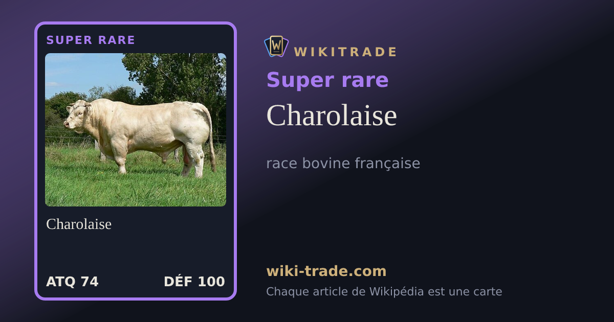 Charolaise — carte Super rare
