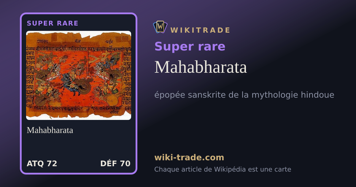 Mahabharata — carte Super rare
