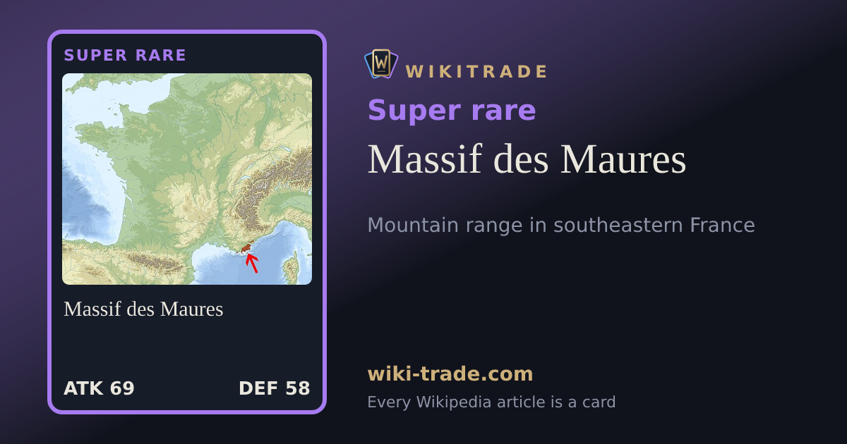 Massif des Maures — Super rare card