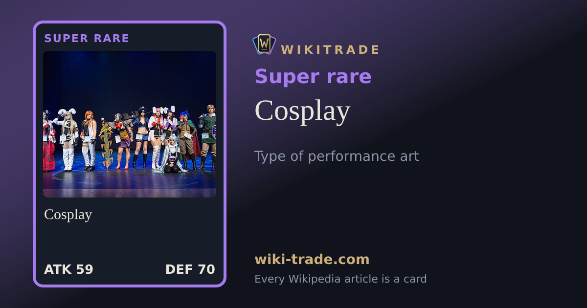 Cosplay — Super rare card