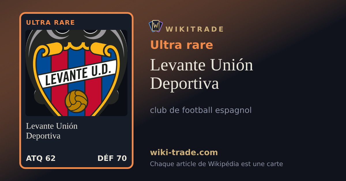 Levante Unión Deportiva — carte Ultra rare