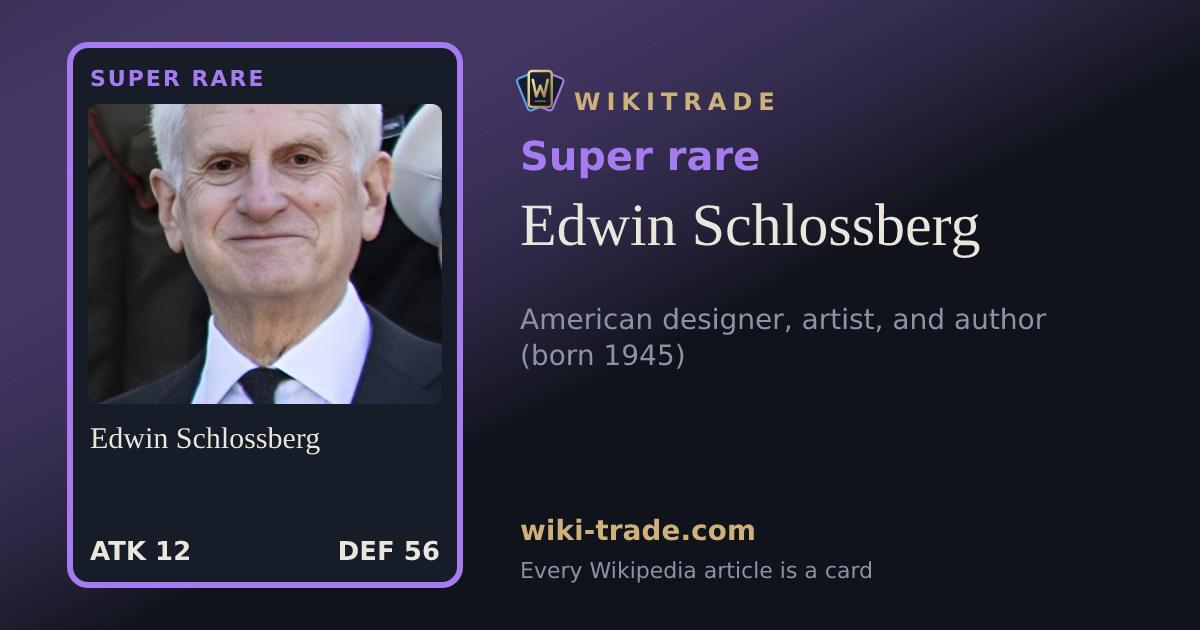 Edwin Schlossberg — Super rare card