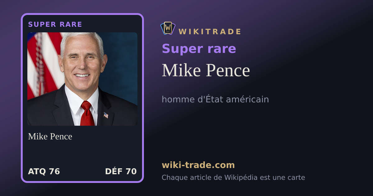 Mike Pence — carte Super rare
