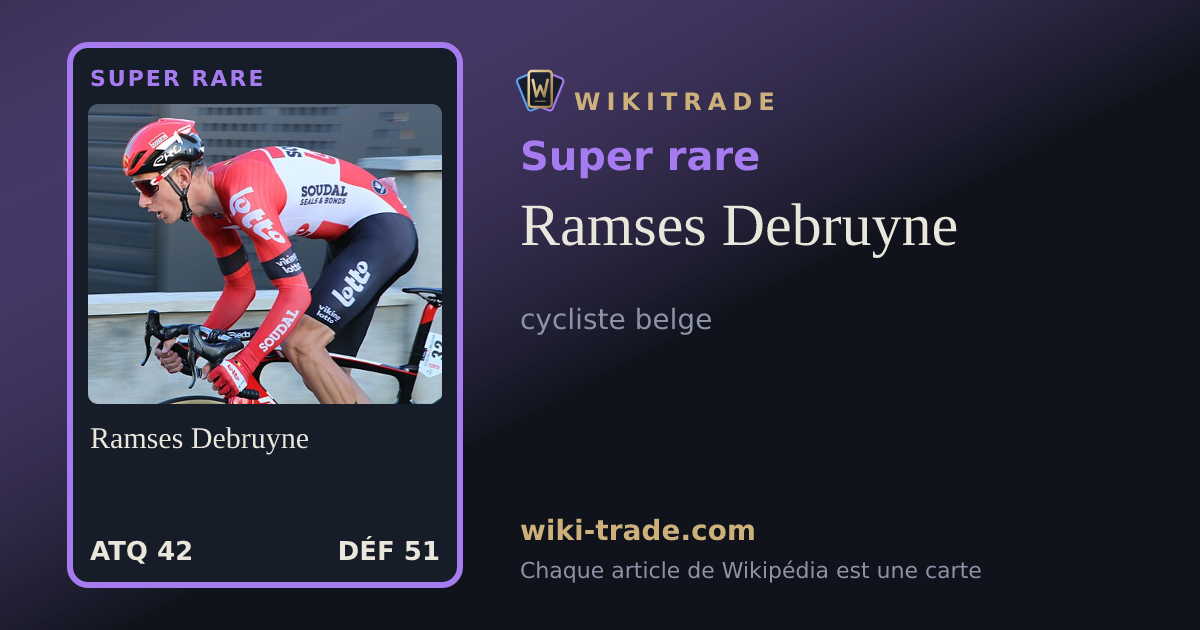 Ramses Debruyne — carte Super rare