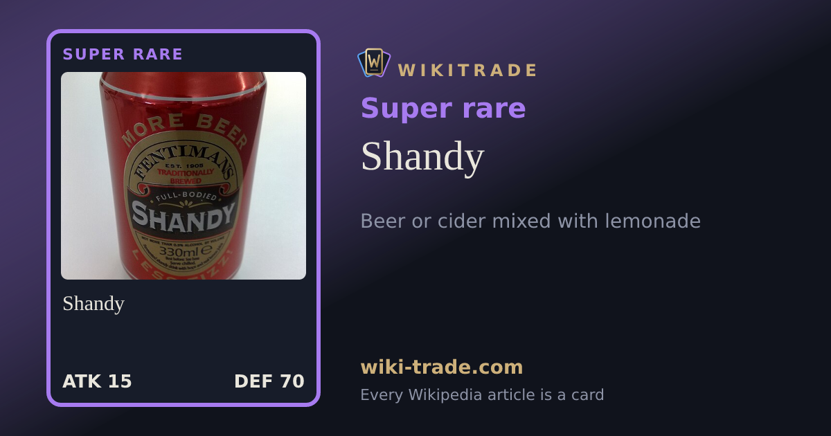 Shandy — Super rare card