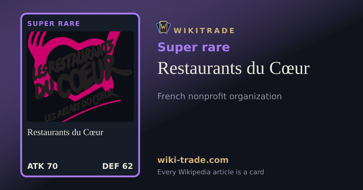 Restaurants du Cœur — Super rare card