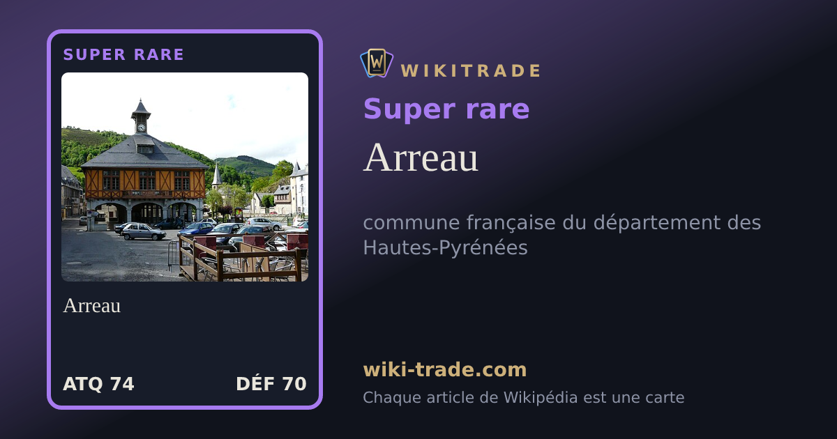 Arreau — carte Super rare
